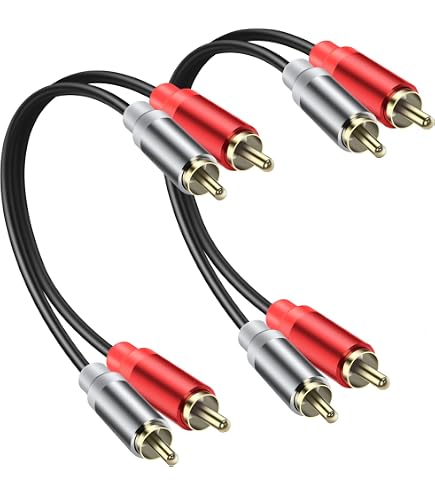 AudioQuest RCA Male-to-Male Preamp Jumpers-2 Pack : Amazon.ca